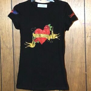 Brand new Karlie rhinestone t-shirt Size M